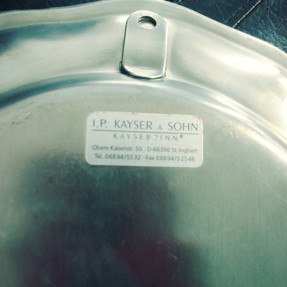 Kayser Zinn Antique Art Pewter Plate. - Picture 5 of 8